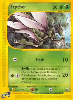Scyther #106, Reverse Foil