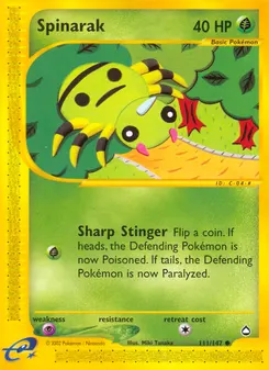 Spinarak #111, Reverse Foil