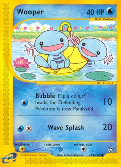 Wooper #117, Reverse Foil