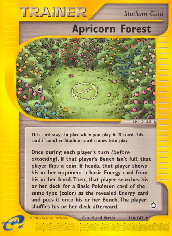 Apricorn Forest #118, Aquapolis Reverse Foil