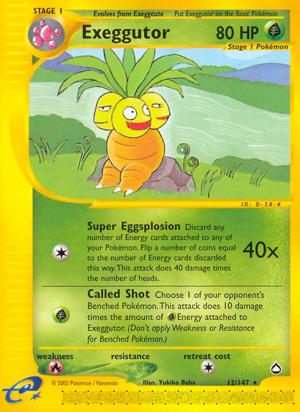 Exeggutor #12, Aquapolis