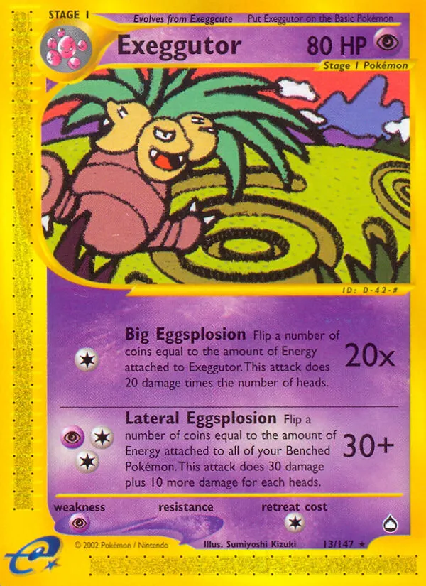 Exeggutor #13, Aquapolis