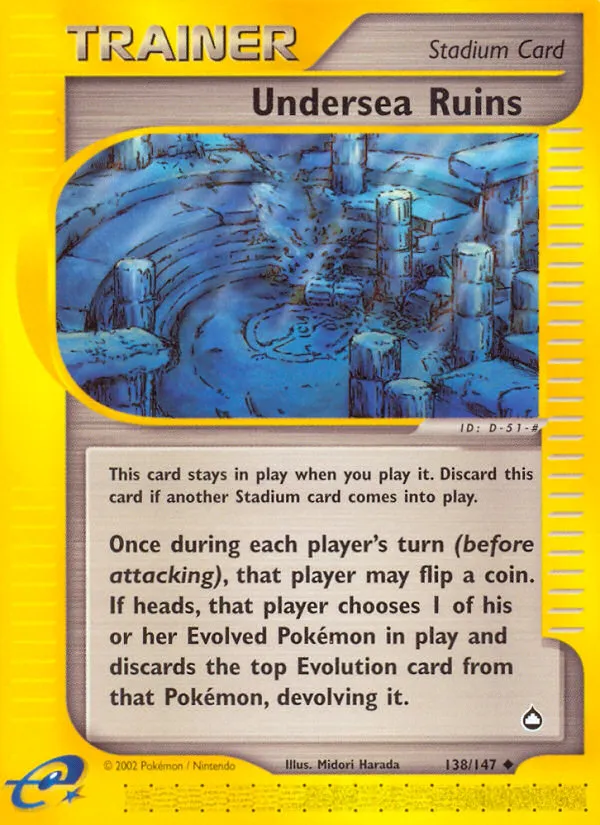 Undersea Ruins #138, Aquapolis Reverse Foil
