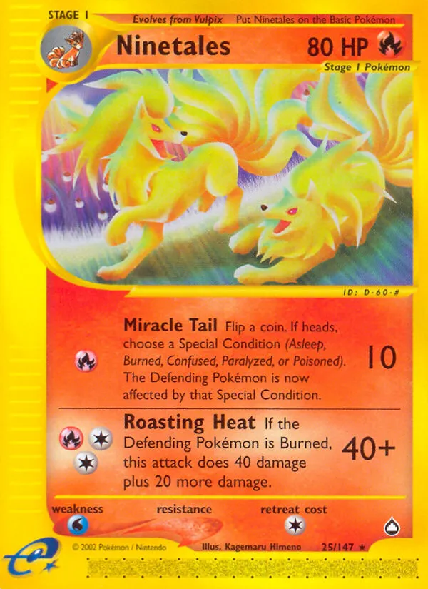 Ninetales #25, Aquapolis