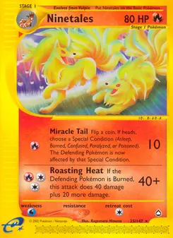 Ninetales #25, Reverse Foil