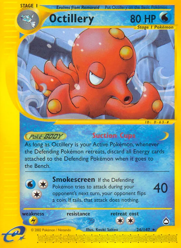 Octillery #26, Aquapolis Reverse Foil