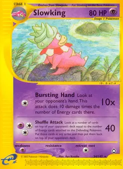 Slowking #34, Reverse Foil