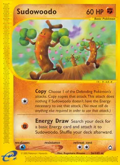 Sudowoodo #36, Reverse Foil