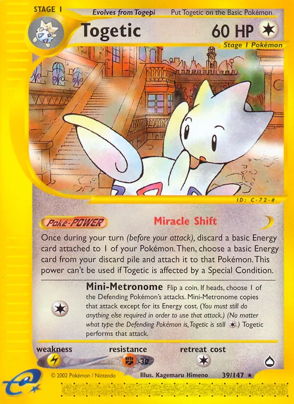 Togetic #39, Aquapolis