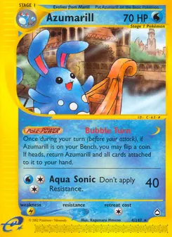 Azumarill #4, Reverse Foil