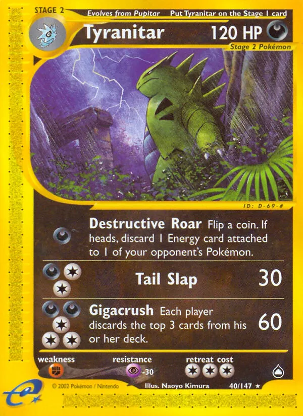 Tyranitar #40, Aquapolis