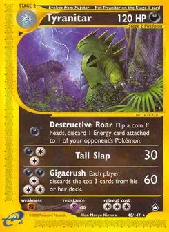 Tyranitar #40, Reverse Foil