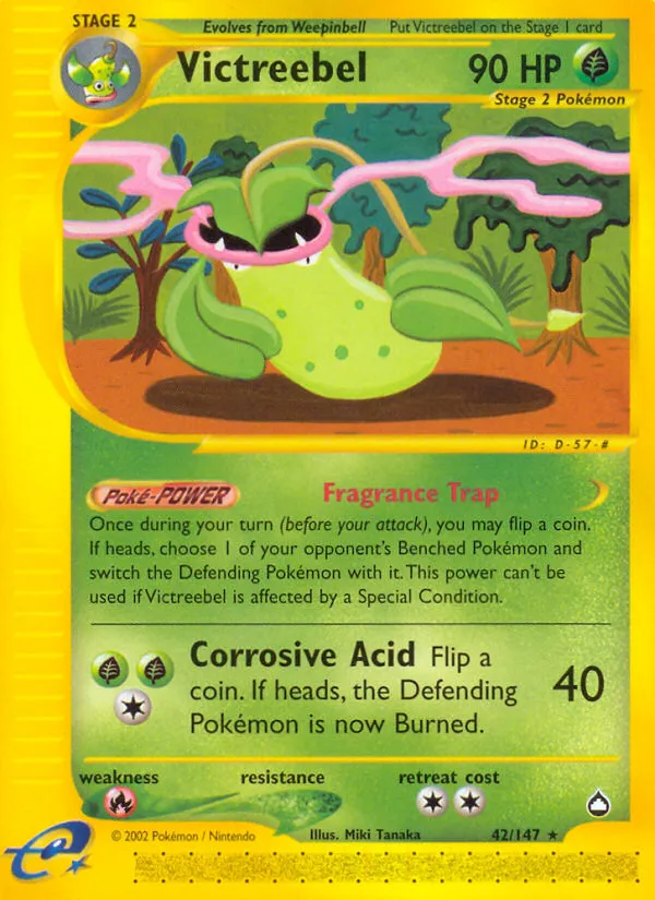 Victreebel #42, Aquapolis Reverse Foil