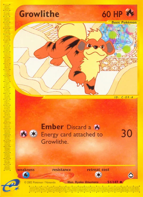 Growlithe #51, Aquapolis