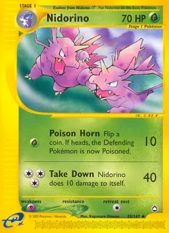 Nidorino #55, Reverse Foil