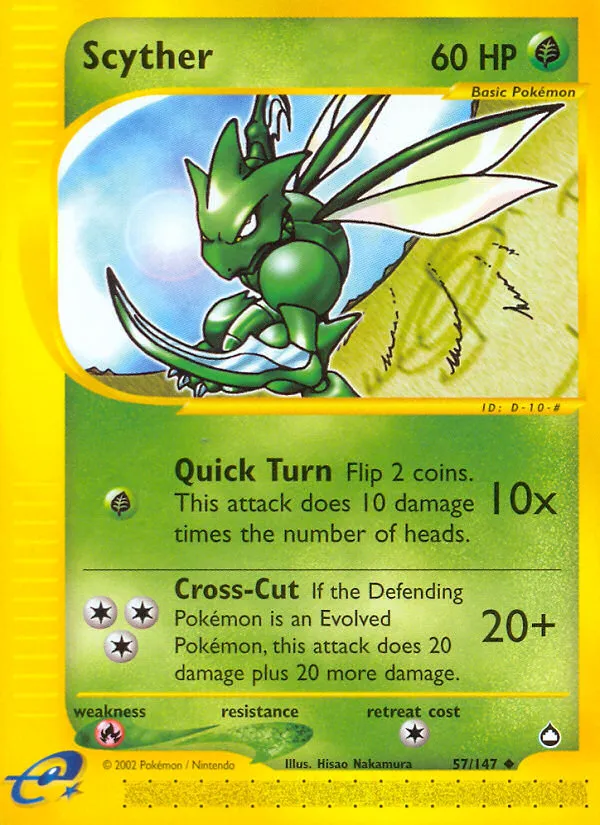 Scyther #57, Aquapolis