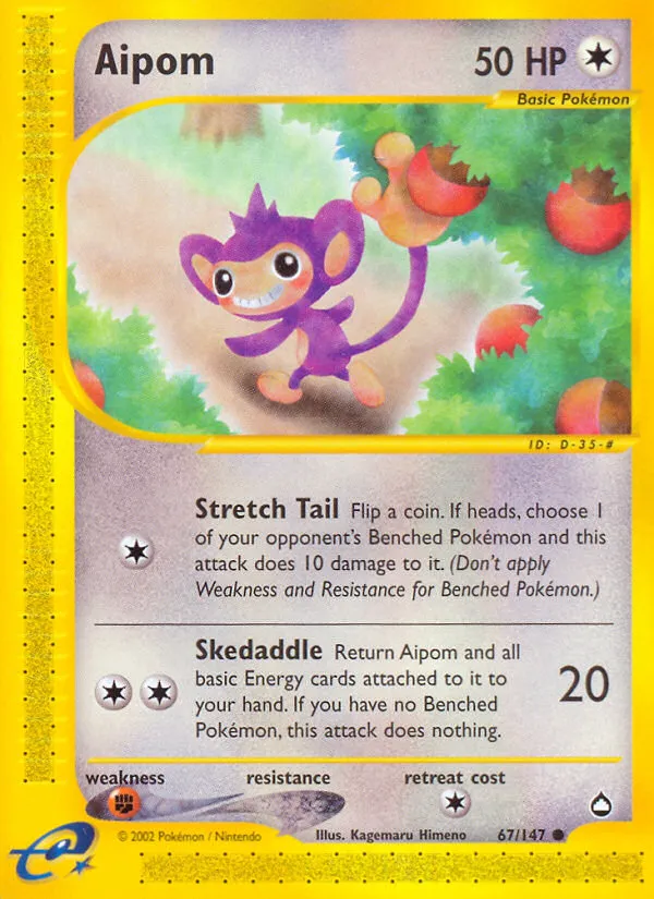 Aipom #67, Aquapolis