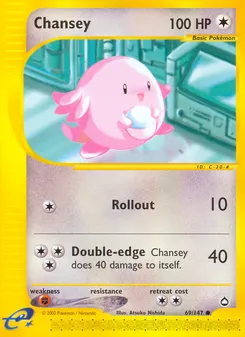 Chansey #69, Reverse Foil