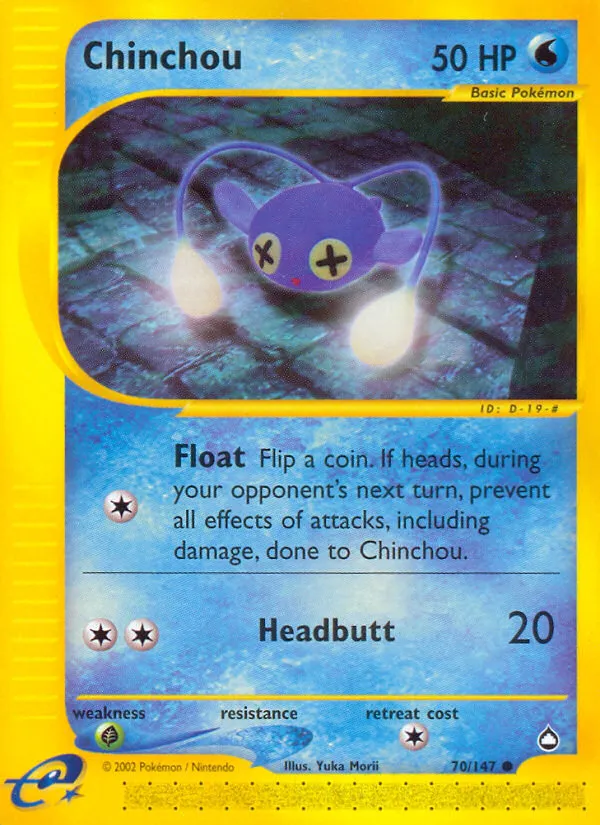 Chinchou #70, Aquapolis