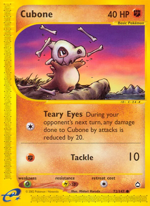 Cubone #72, Aquapolis