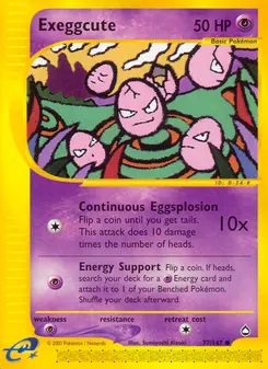 Exeggcute #77, Reverse Foil