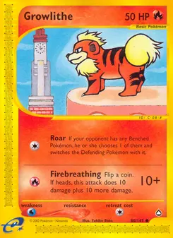 Growlithe #80, Reverse Foil