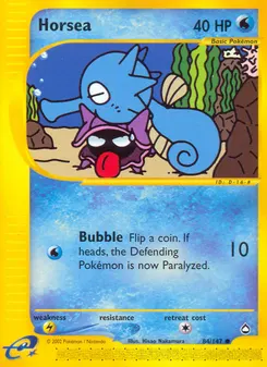 Horsea #84, Reverse Foil