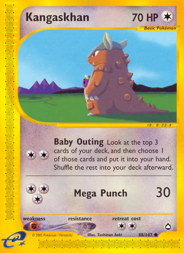 Kangaskhan #88, Aquapolis Reverse Foil