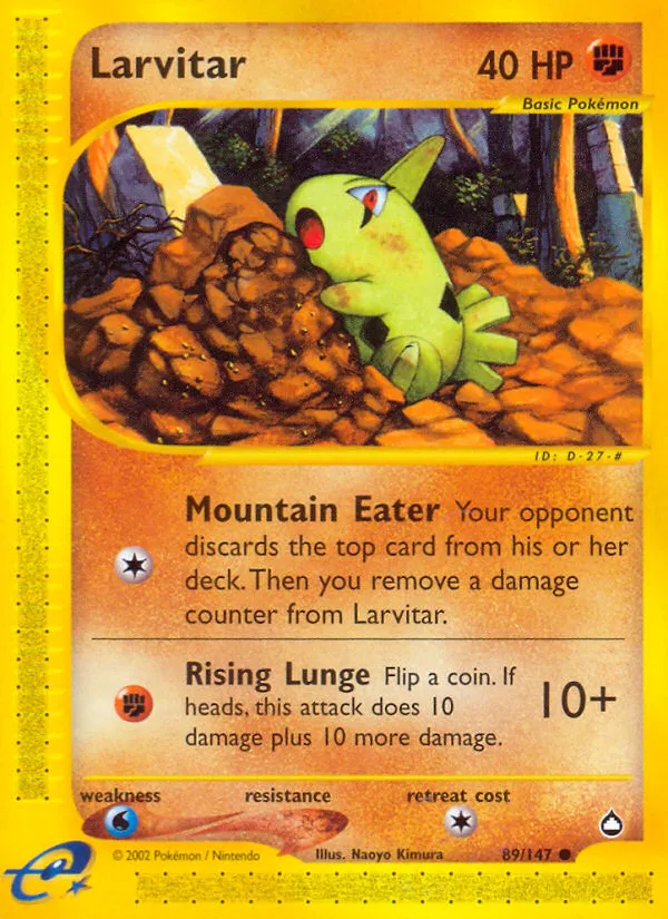 Larvitar #89, Aquapolis