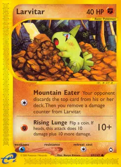 Larvitar #89, Reverse Foil