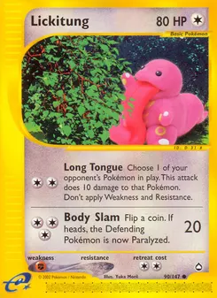 Lickitung #90, Reverse Foil
