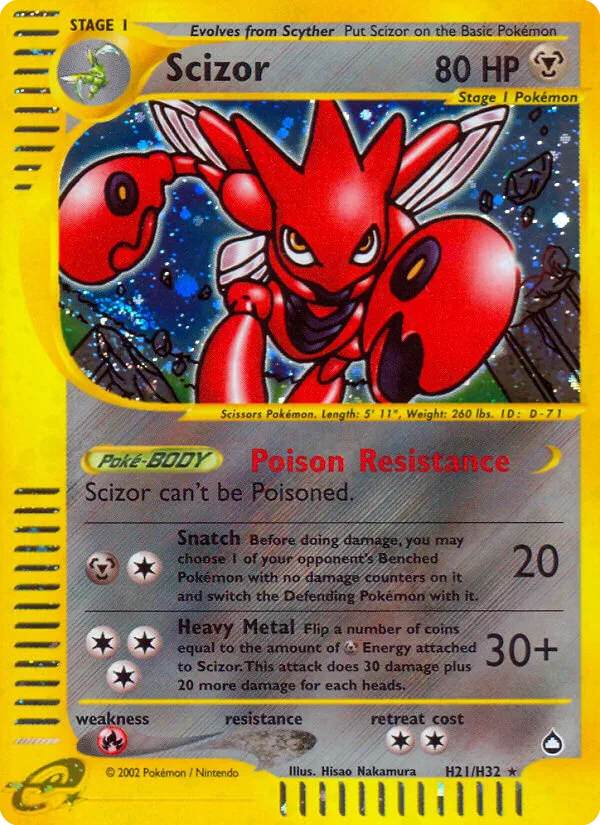 Scizor #H21, Aquapolis