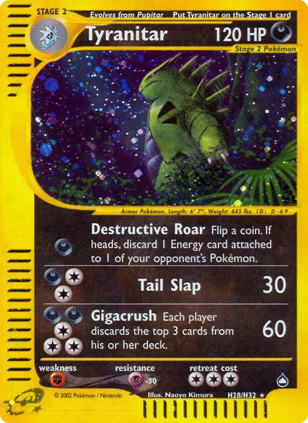 Tyranitar #H28, Aquapolis