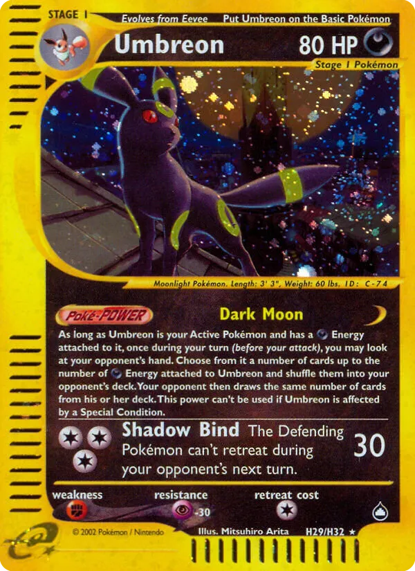 Umbreon #H29, Aquapolis