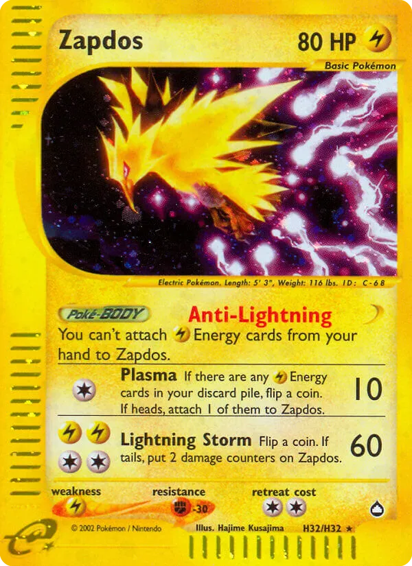 Zapdos #H32, Aquapolis