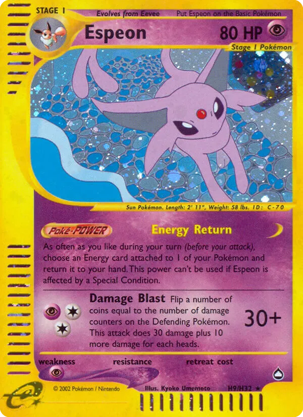 Espeon #H9, Aquapolis