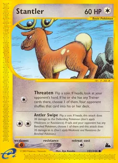 Stantler #102, Reverse Foil