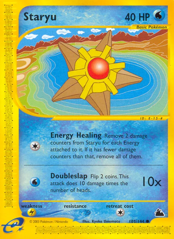 Staryu #103, Skyridge Reverse Foil