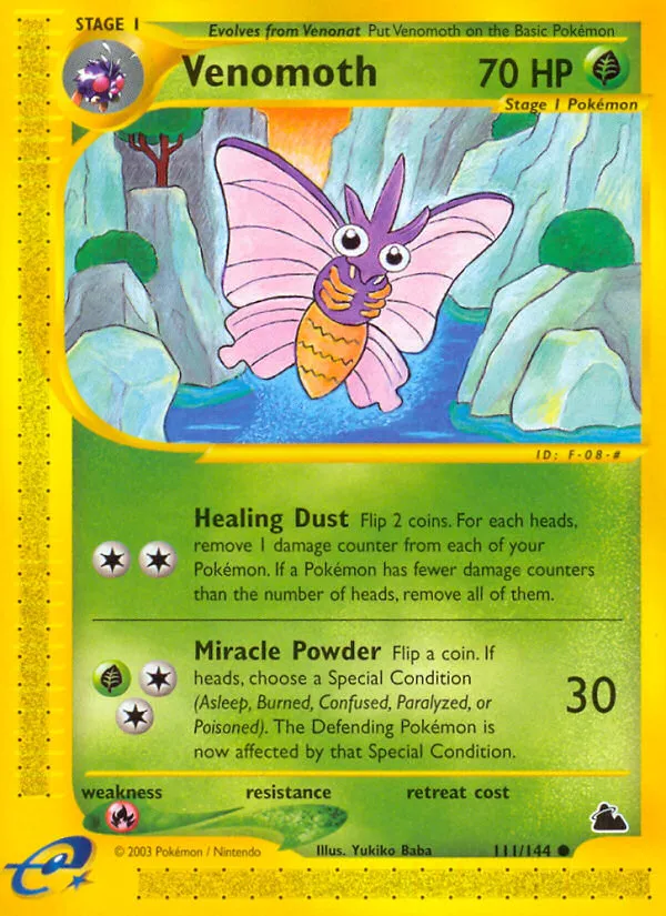 Venomoth #111, Skyridge Reverse Foil
