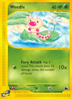 Weedle #114, Reverse Foil
