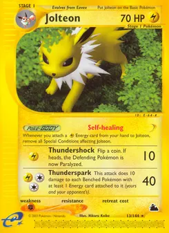 Jolteon #13, Reverse Foil