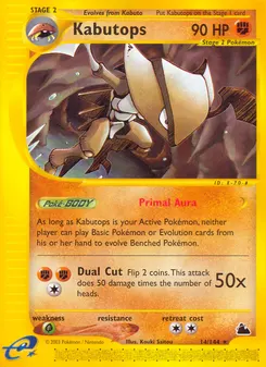 Kabutops #14, Reverse Foil