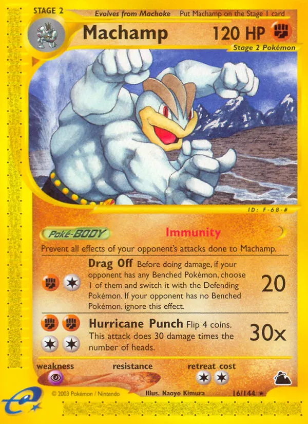 Machamp #16, Skyridge Reverse Foil