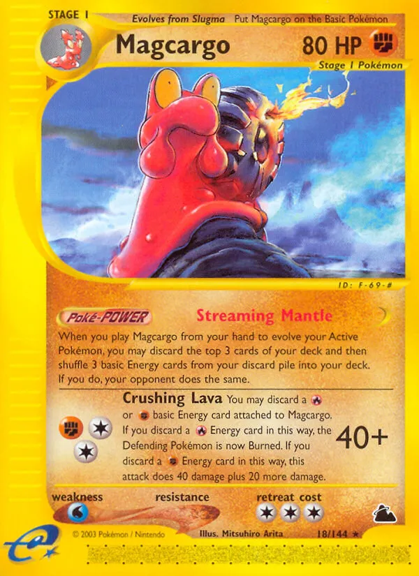 Magcargo #18, Skyridge Reverse Foil