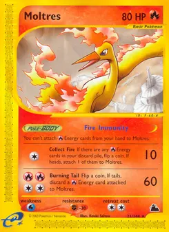 Moltres #21, Reverse Foil
