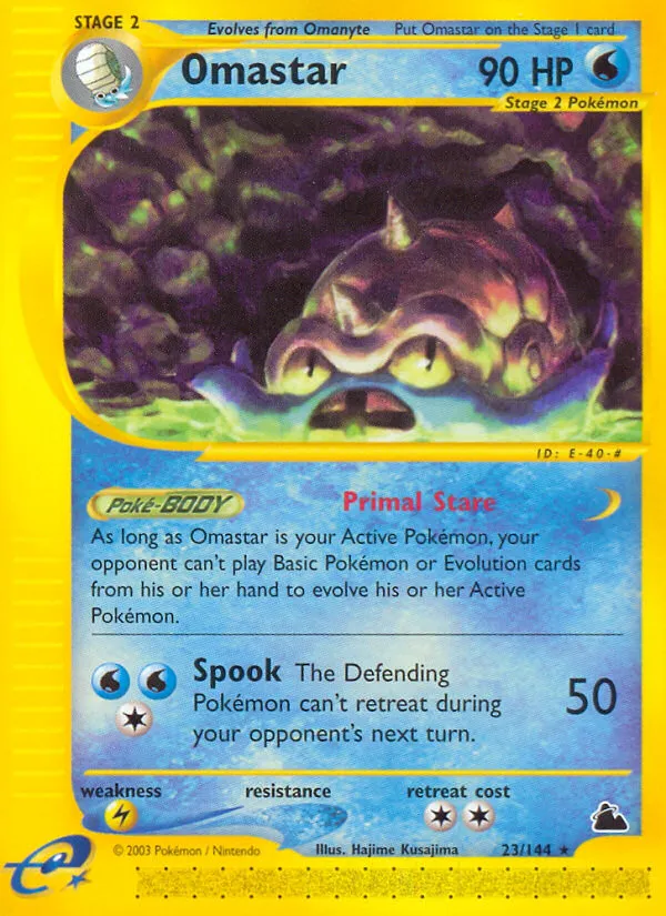 Omastar #23, Skyridge Reverse Foil