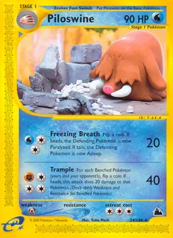 Piloswine #24, Reverse Foil
