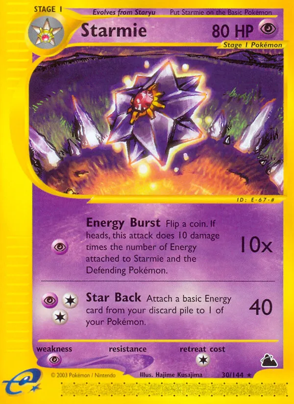 Starmie #30, Skyridge