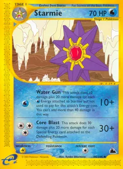 Starmie #44, Reverse Foil