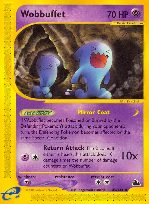 Wobbuffet #45, Skyridge Reverse Foil